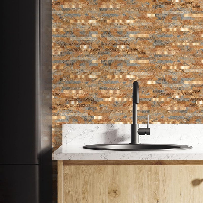 Midcard 10 Sheet Peel and Stick Backsplash PVC Wall Tile,for Kitchen Backsplash… - Image 5